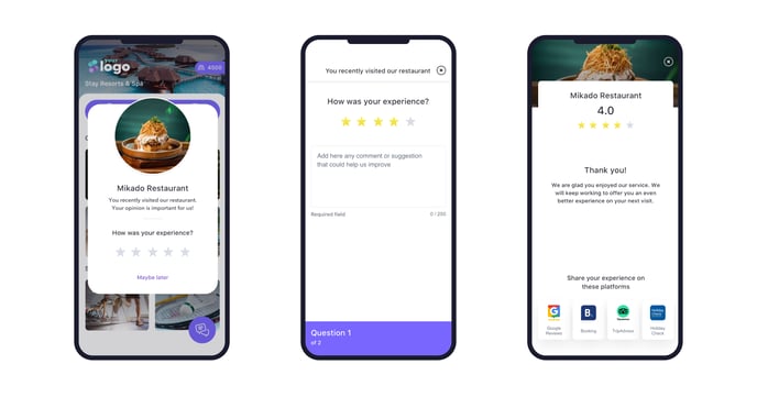 App to confirm that a comment should be to the cus